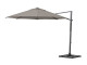 4 Seasons Outdoor | Zweefparasol Siesta Ø 350 cm | Antraciet-Taupe